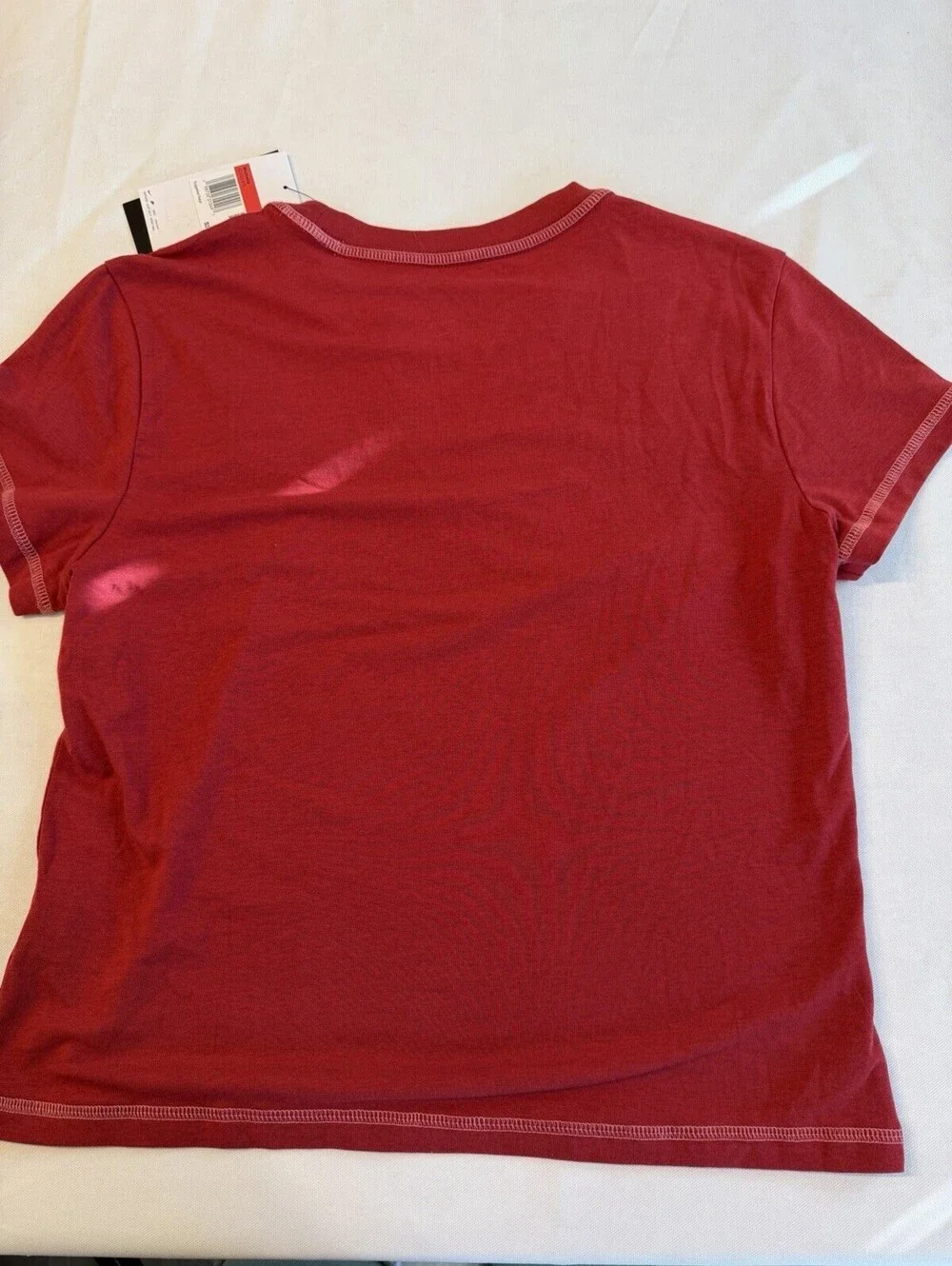 Nike Sportswear Love Club Graphic Tee Women’s Large Red Slim Fit NWT Modal